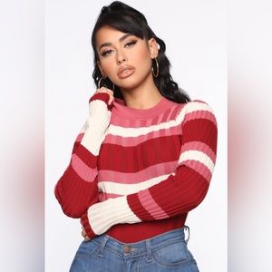 Keep It Comping Sweater Bodysuit (Fashion Nova)